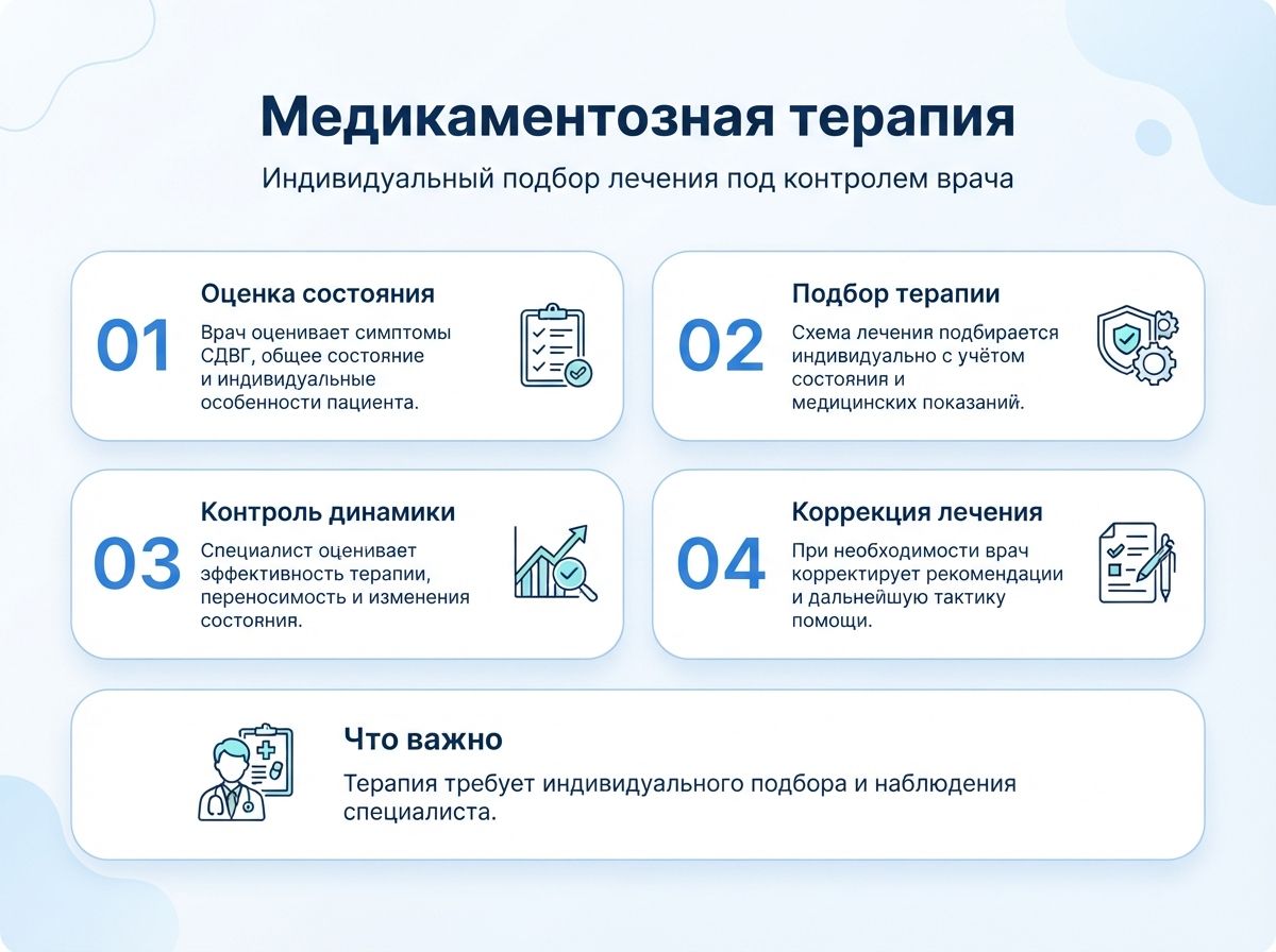 Лечение СДВГ в Кстово у детей и взрослыхинфографика